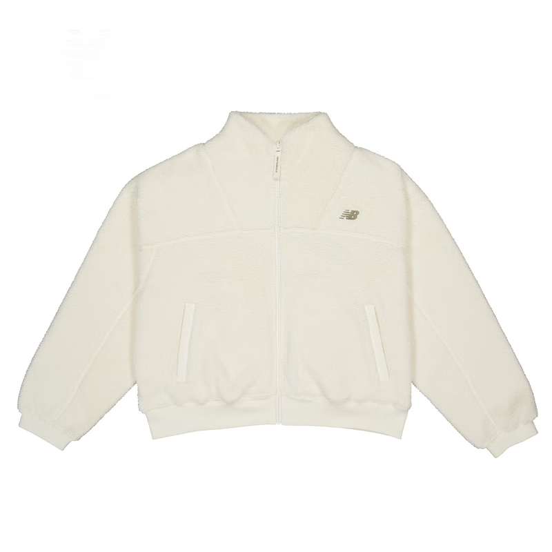 (Women) New Balance Solid Color Zip-Up Jacket White MDD48132-IV