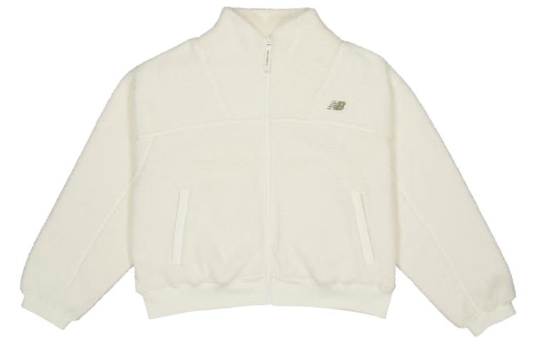 Order (W) New Balance Jaket Putih Polos dengan Resleting MDD48132-IV