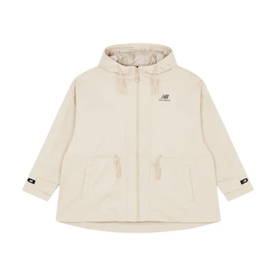 (Women) New Balance Solid Hoodie Jacket Women Beige AWJ21313-MS