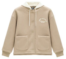 (Women) New Balance Solid Khaki Jacket Spring Autumn Style AWJ31353-BNN (Women) New Balance Solid Khaki Jacket Spring Autumn Style AWJ31353-BNN