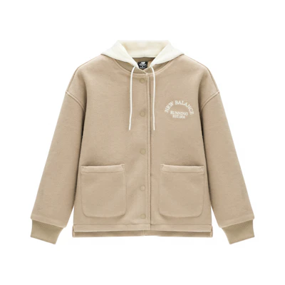 (Women) New Balance Solid Khaki Jacket Spring Autumn Style AWJ31353-BNN