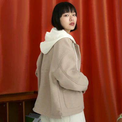 (W) 新百伦纯卡其色夹克春秋款 AWJ31353-BNN Sizing (W) 新百伦纯卡其色夹克春秋款 AWJ31353-BNN