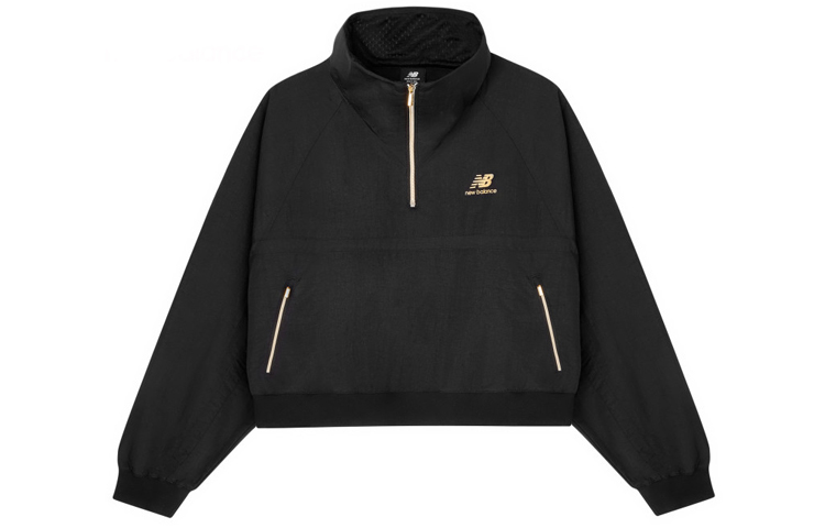 (Women) New Balance Versatile Black Stand-Collar Casual Jacket AWJ03501-BK