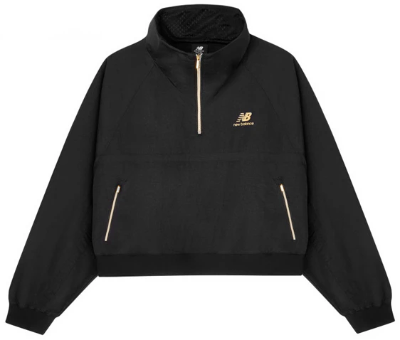 women-new-balance-versatile-black-stand-collar-casual-jacket-awj-03501-bk