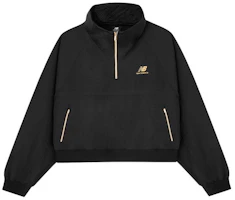 (Women) New Balance Versatile Black Stand-Collar Casual Jacket AWJ03501-BK (Women) New Balance Versatile Black Stand-Collar Casual Jacket AWJ03501-BK