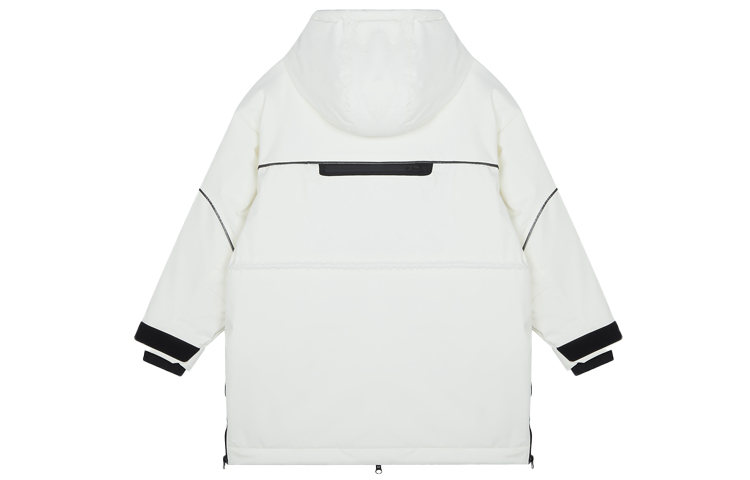 (Women) New Balance White Hooded Long Down Jacket with Multiple Pockets Winter. AWJ14367-NMC 圖 3
