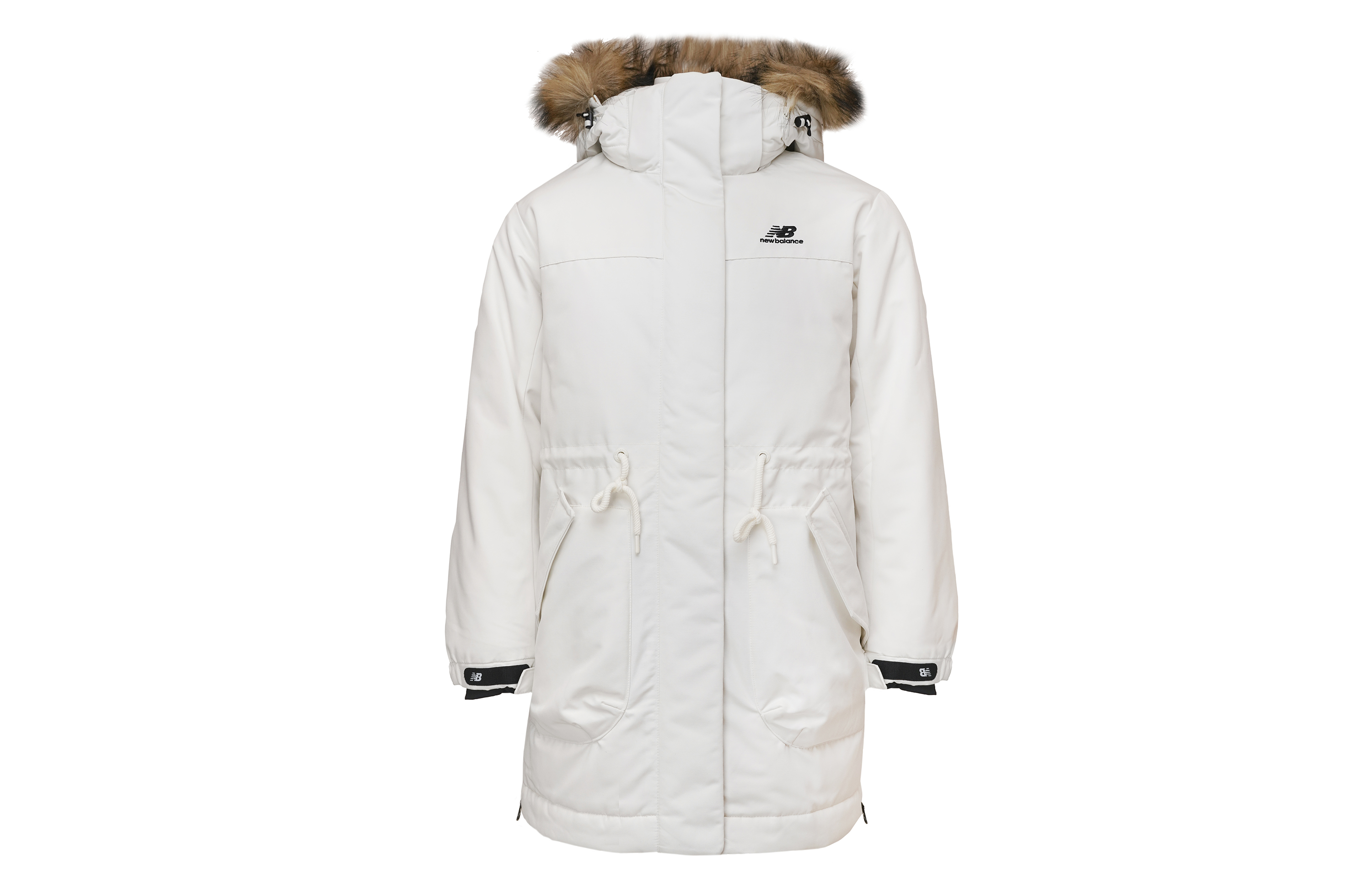 (Women) New Balance White Hooded Winter Down Jacket NPA46012-IV
