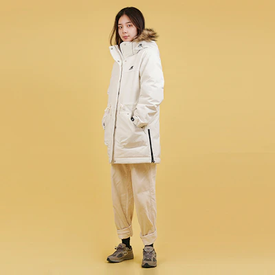(W) 新百伦白色连帽冬季羽绒夹克 NPA46012-IV Shop (W) 新百伦白色连帽冬季羽绒夹克 NPA46012-IV