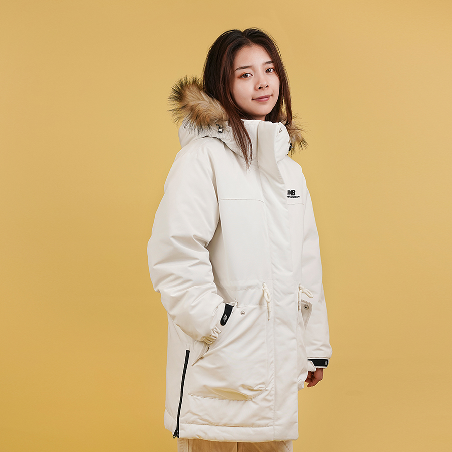 Purchase (W) 新百伦白色连帽冬季羽绒夹克 NPA46012-IV