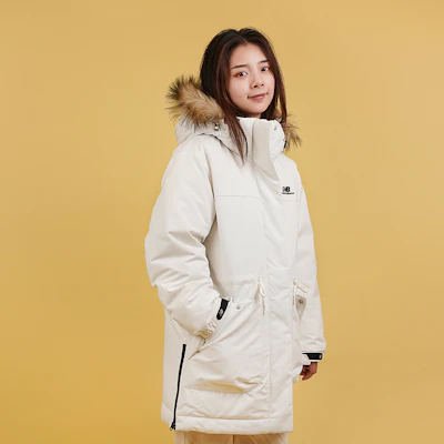 (W) 新百伦白色连帽冬季羽绒夹克 NPA46012-IV Purchase (W) 新百伦白色连帽冬季羽绒夹克 NPA46012-IV