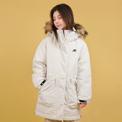 (W) 新百伦白色连帽冬季羽绒夹克 NPA46012-IV Details for (W) 新百伦白色连帽冬季羽绒夹克 NPA46012-IV