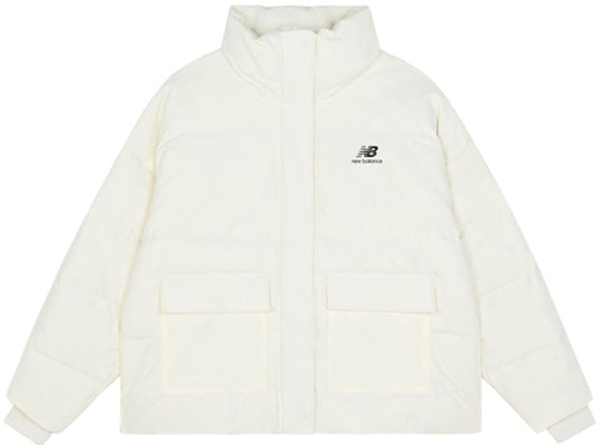 (W) New Balance Jaket Puff Putih Musim Sejuk Longgar & Hangat. AWJ13342-SST Order (W) New Balance Jaket Puff Putih Musim Sejuk Longgar & Hangat. AWJ13342-SST