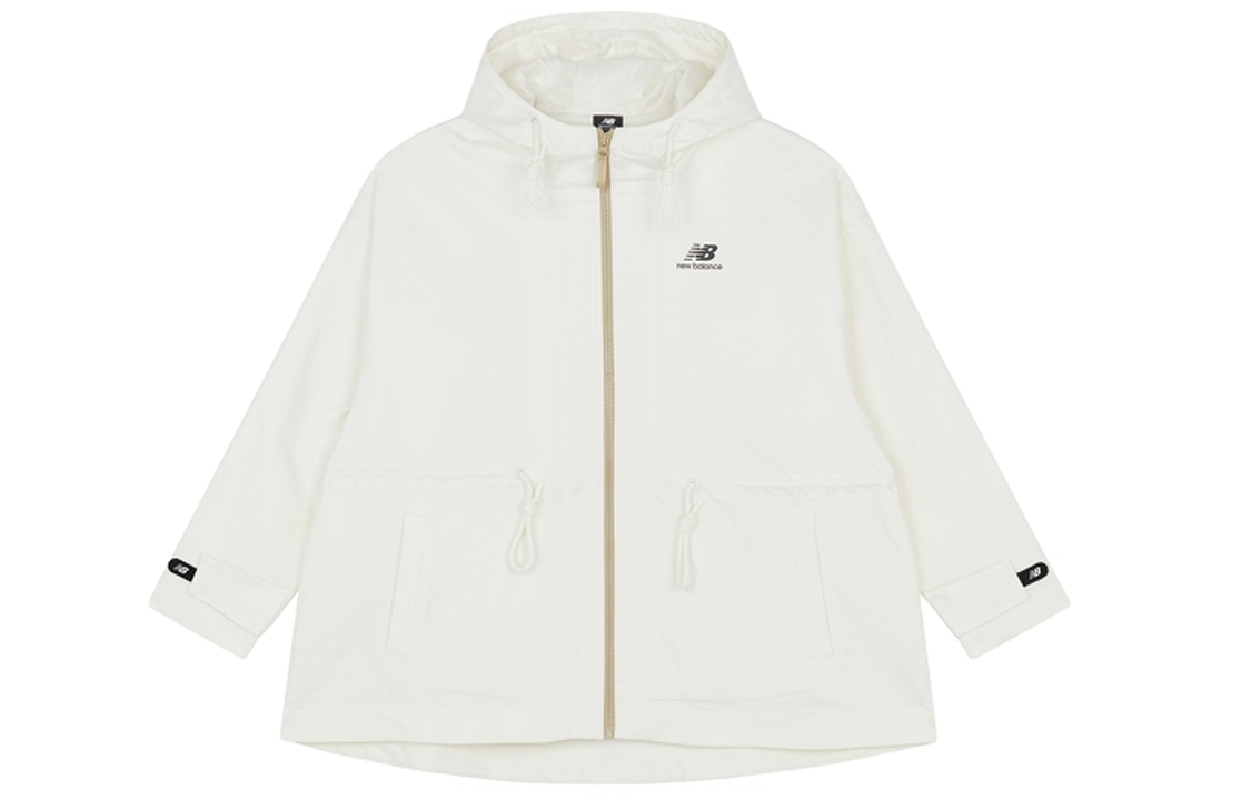 Order (W) 新百伦白色纯色休闲连帽夹克 AWJ21313-IV