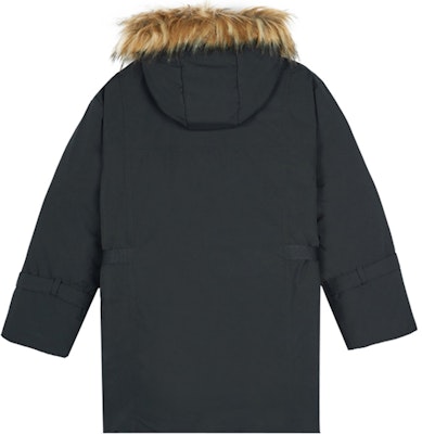 (W) New Balance Jaket Musim Sejuk Hitam dengan Hood Bulu Hangat. AWJ14352-BK Lookbook (W) New Balance Jaket Musim Sejuk Hitam dengan Hood Bulu Hangat. AWJ14352-BK