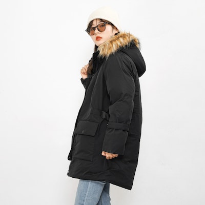 (W) New Balance Jaket Musim Sejuk Hitam dengan Hood Bulu Hangat. AWJ14352-BK Cheap (W) New Balance Jaket Musim Sejuk Hitam dengan Hood Bulu Hangat. AWJ14352-BK