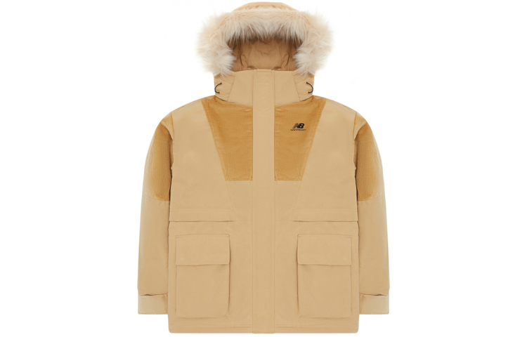 (Women) New Balance Winter Down Jacket with Detachable Fur Collar Khaki NPA43122-BEI 圖 2