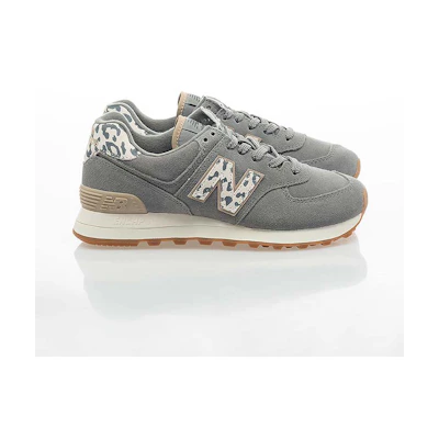 (W) NB WL574 Sneakers Gray Animal Pattern