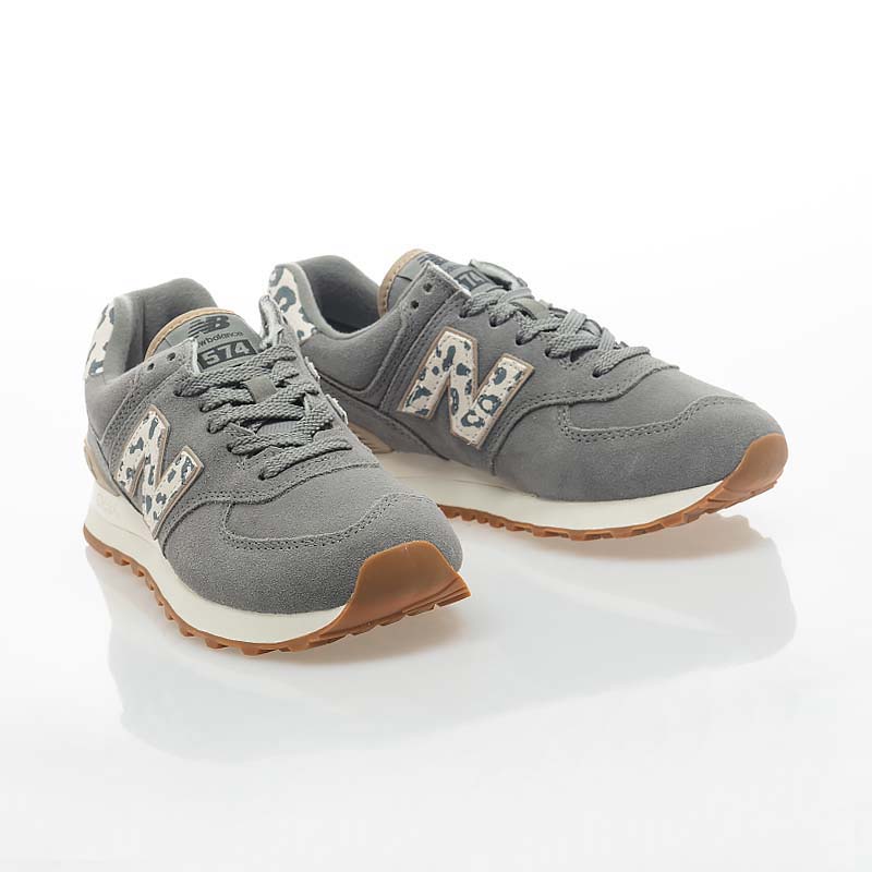 Order (W) New Balance WL574 Kasut Kelabu Corak Haiwan WL574IJ2