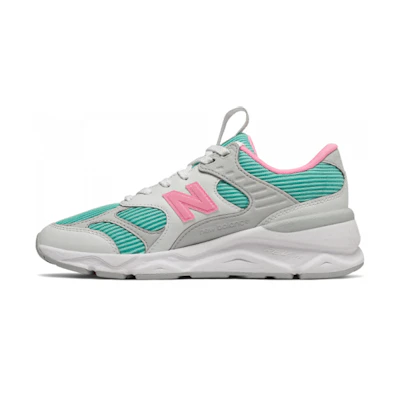 (W) NB X-90 Grey/Green/Pink