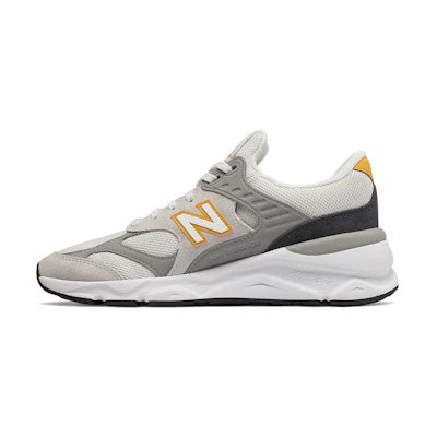 (W) NB X-90 GreyWhite GreyWhite 'Gray White Yellow'