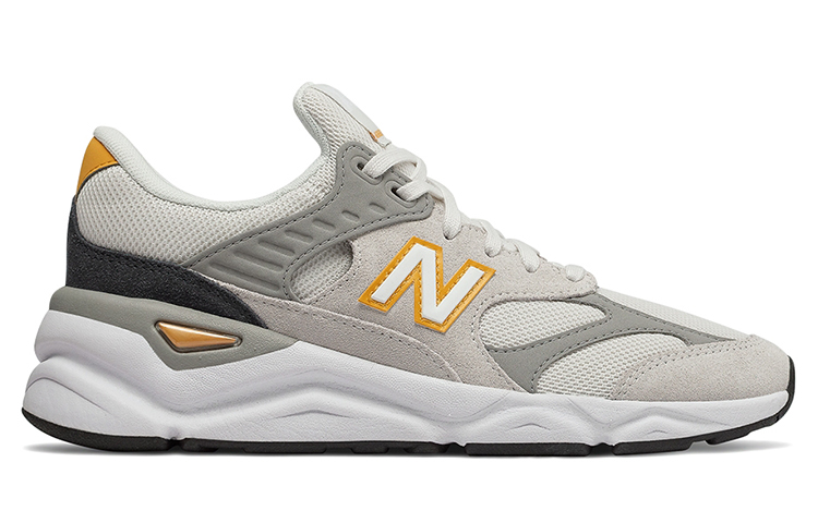 Order (W) New Balance X-90 Kelabu Putih 'Gray White Yellow' WSX90RPB