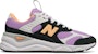 (W) New Balance X-90 Rekonstruksi 'Hitam Ungu Gelap Bersinar' WSX90TLS