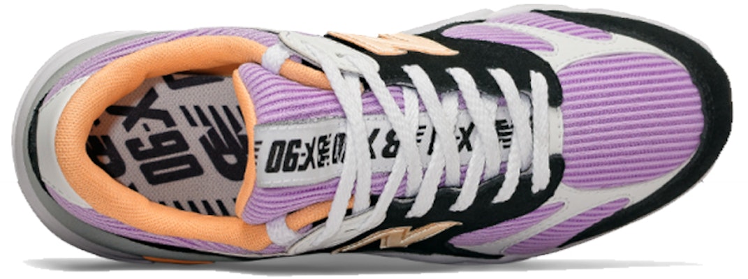 (W) New Balance X-90 Rekonstruksi 'Hitam Ungu Gelap Bersinar' WSX90TLS Lookbook (W) New Balance X-90 Rekonstruksi 'Hitam Ungu Gelap Bersinar' WSX90TLS