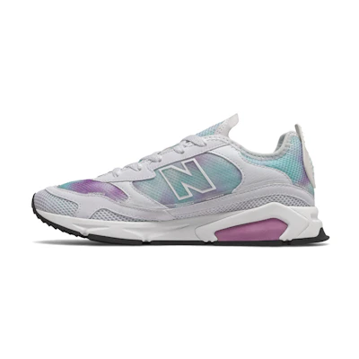 (W) NB X-Racer B-Wide White/Blue/Purple