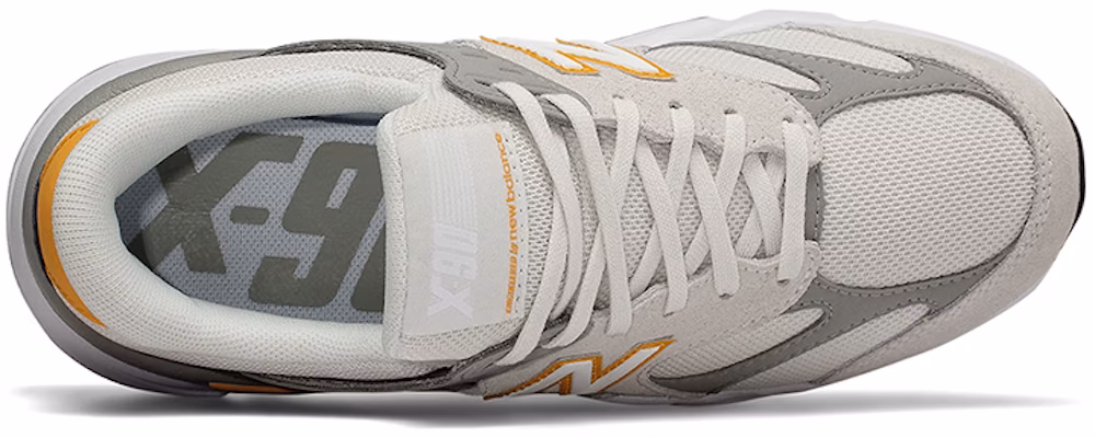Beli Women New Balance X 90 GreyWhite GreyWhite Gray White Yellow WSX90RPB Novelship