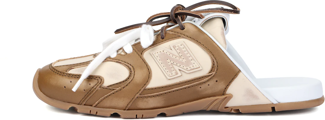 (W) New Balance x MIU MIU NB 530 Sabots en Cuir de Veau Gris. 5E333E_3LOO_F02CR_F_005 Buy (W) New Balance x MIU MIU NB 530 Sabots en Cuir de Veau Gris. 5E333E_3LOO_F02CR_F_005
