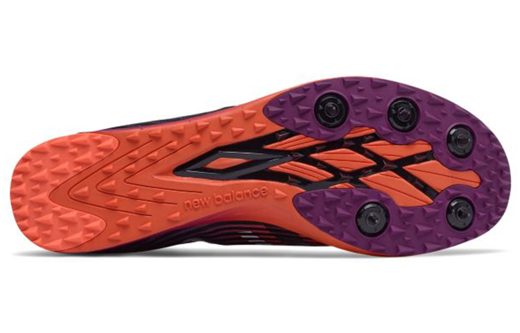 Shop (W) New Balance Xc5k v4 Pointe d''Athlétisme ''Violet Orange'' WXC5KBR4