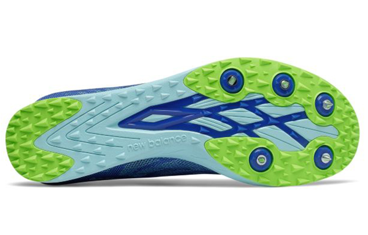 Shop (W) New Balance Xc5k v5 钉鞋 '蓝绿' WXC5KCG5