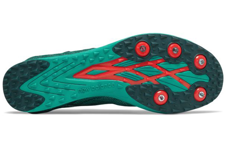 Shop (W) New Balance Xc5k v5 Zapatillas de Clavos 'Verde Blanco' WXC5KBG5