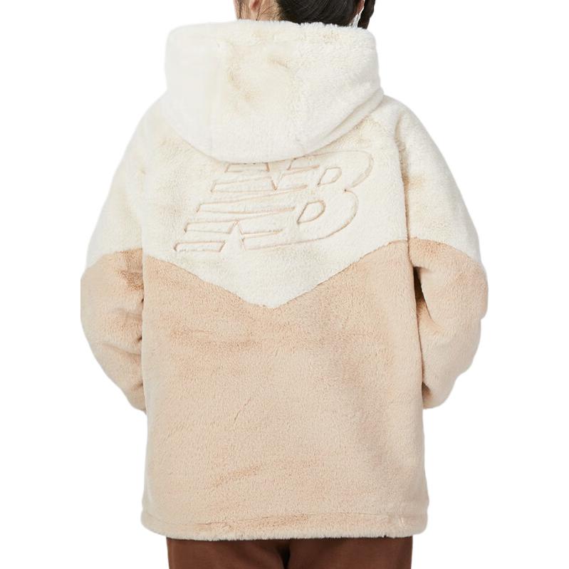 Shop (W) New Balance Jaket Rajut Ringan Warna Kuning Colorblock Logo 6DC43142-LBE