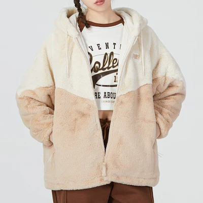 (W) New Balance Jaket Rajut Ringan Warna Kuning Colorblock Logo 6DC43142-LBE Details for (W) New Balance Jaket Rajut Ringan Warna Kuning Colorblock Logo 6DC43142-LBE