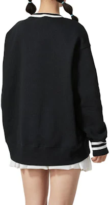 (W) Nike 1972 大學風條紋黑色長袖套頭衫 HJ0950-010 Details for (W) Nike 1972 大學風條紋黑色長袖套頭衫 HJ0950-010