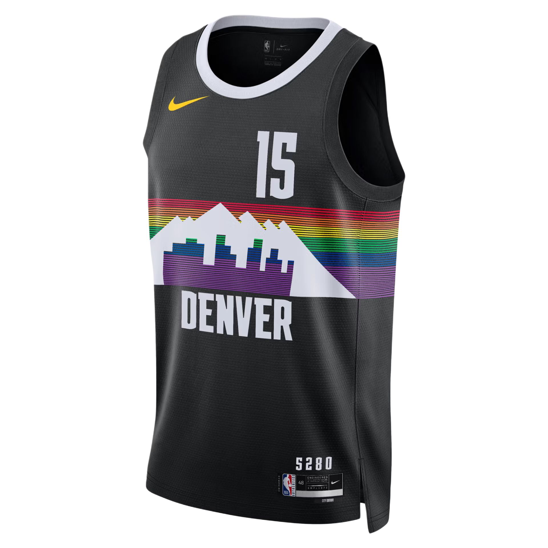Nike × NBA Denver Nuggets 2025-26 City Edition No.15 Basketball Jersey Men HM5979-011