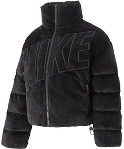 (W) Nike 黑色燈芯絨短款羽絨外套休閒簡約款式 FD8214-010 Buy (W) Nike 黑色燈芯絨短款羽絨外套休閒簡約款式 FD8214-010