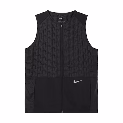 (Women) Nike Black Down Vest with Contrast Logo Embroidery. DD6064-010