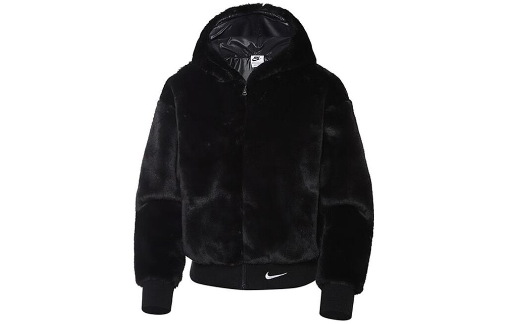 (Women) Nike  Black Full-Zip Solid Hoodie Jacket DD5116-010 圖 2