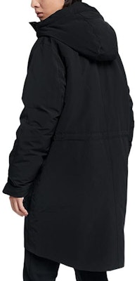 (Women) Nike Black Logo Print Long Sleeve Puffer Hoodie Jacket 939494-010 Lookbook (Women) Nike Black Logo Print Long Sleeve Puffer Hoodie Jacket 939494-010