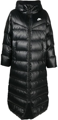 (Women) Nike Black Puffer Parka with Solid Logo Print. DH4081-010 Order (Women) Nike Black Puffer Parka with Solid Logo Print. DH4081-010