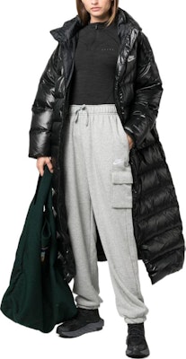 (Women) Nike Black Puffer Parka with Solid Logo Print. DH4081-010 Lookbook (Women) Nike Black Puffer Parka with Solid Logo Print. DH4081-010