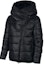 Buy (Women) Nike Black Quilted Down Jacket with Logo Print Zipper Hoodie Winterwear. AJ7426-010