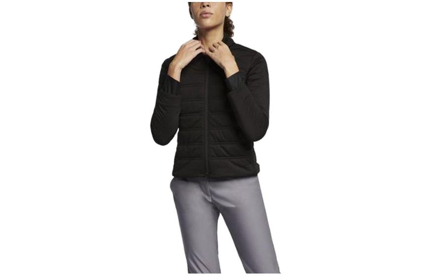 (Women) Nike  Black Solid Logo Print Zip-Up Jacket 930231-010 圖 2