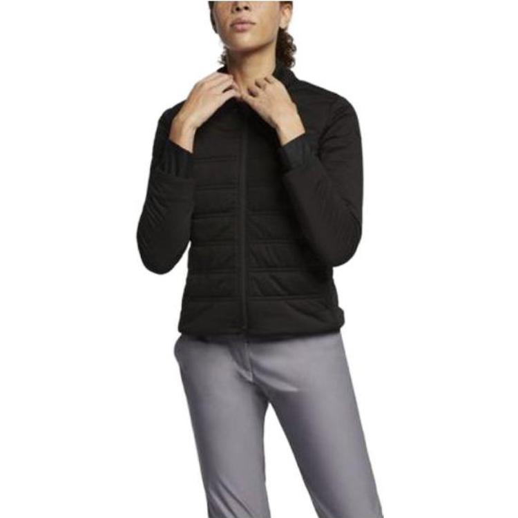 (Women) Nike  Black Solid Logo Print Zip-Up Jacket 930231-010 圖 3