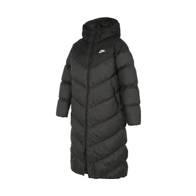 (Women) Nike Black Windproof Hooded Down Jacket FD8213-010