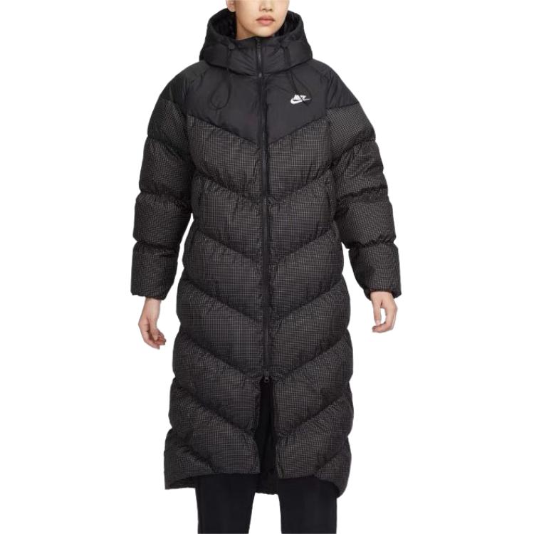 Shop (W) 나이키 블랙 방풍 후드 다운 자켓 FD8213-010