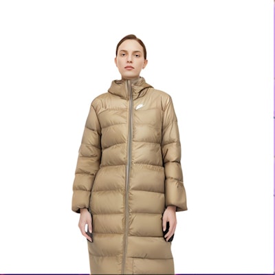 (W) Chaqueta Nike Casual con Capucha y Mangas Largas Color Caqui. DV0571-200 Shop (W) Chaqueta Nike Casual con Capucha y Mangas Largas Color Caqui. DV0571-200