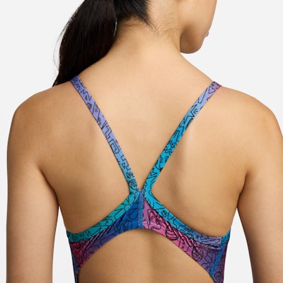 (Women) Nike Durable Comfortable Breathable One-Piece Swimsuit Shock Green FZ6215-010 Details for (Women) Nike Durable Comfortable Breathable One-Piece Swimsuit Shock Green FZ6215-010